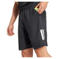 Men`s Club 3 Stripe 9 inch Tennis Short Black Apparel Adidas