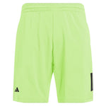 Men`s Club 3 Stripe 9 inch Tennis Shorts Lucid Lemon Apparel Adidas