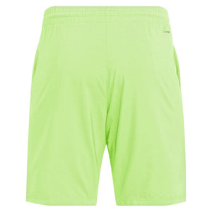Men`s Club 3 Stripe 9 inch Tennis Shorts Lucid Lemon Apparel Adidas