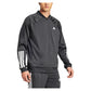 Men`s 3 Stripe Knit Tennis Jacket Black Apparel Adidas