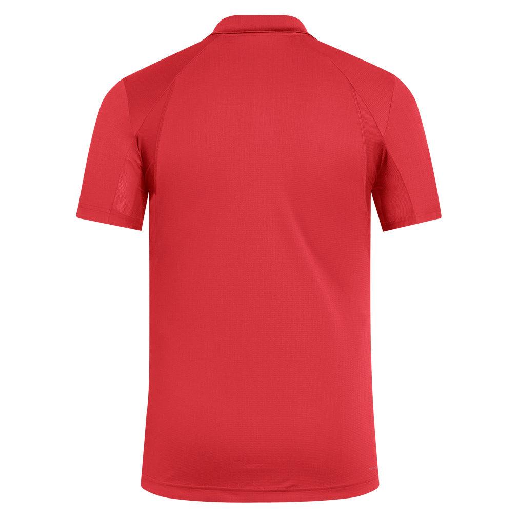Men`s Freelift Tennis Polo Semi Lucid Red Apparel Adidas