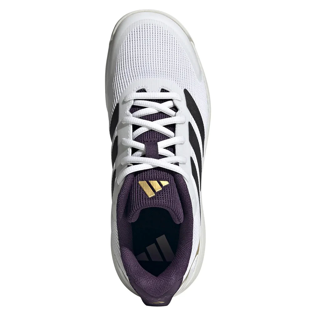 Juniors` Ubersonic Tennis Shoes Footwear White and Core Black Footwear Adidas