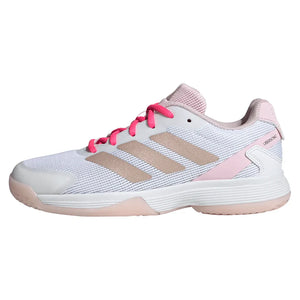Juniors` Ubersonic Tennis Shoes Off White and Powder Plum Footwear Adidas