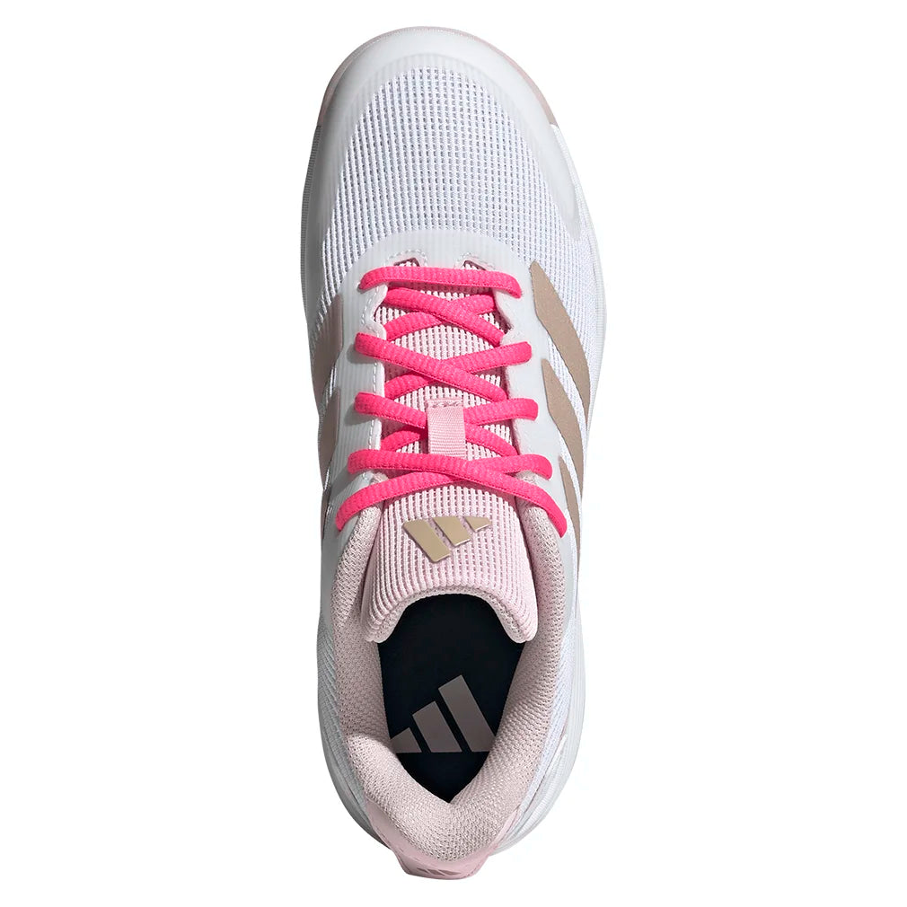 Juniors` Ubersonic Tennis Shoes Off White and Powder Plum Footwear Adidas