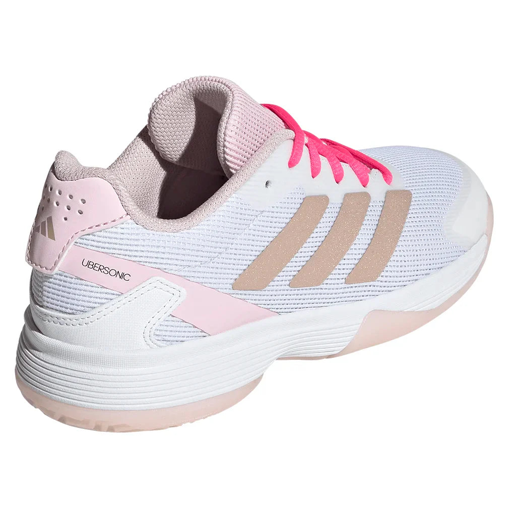 Juniors` Ubersonic Tennis Shoes Off White and Powder Plum Footwear Adidas