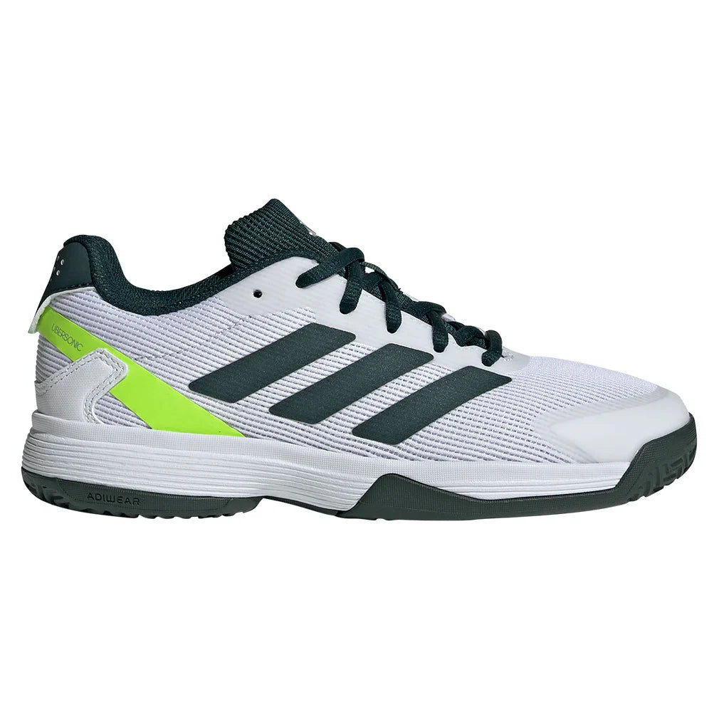 Juniors` Ubersonic Tennis Shoes Pure Teal and Lucid Lemon Footwear Adidas
