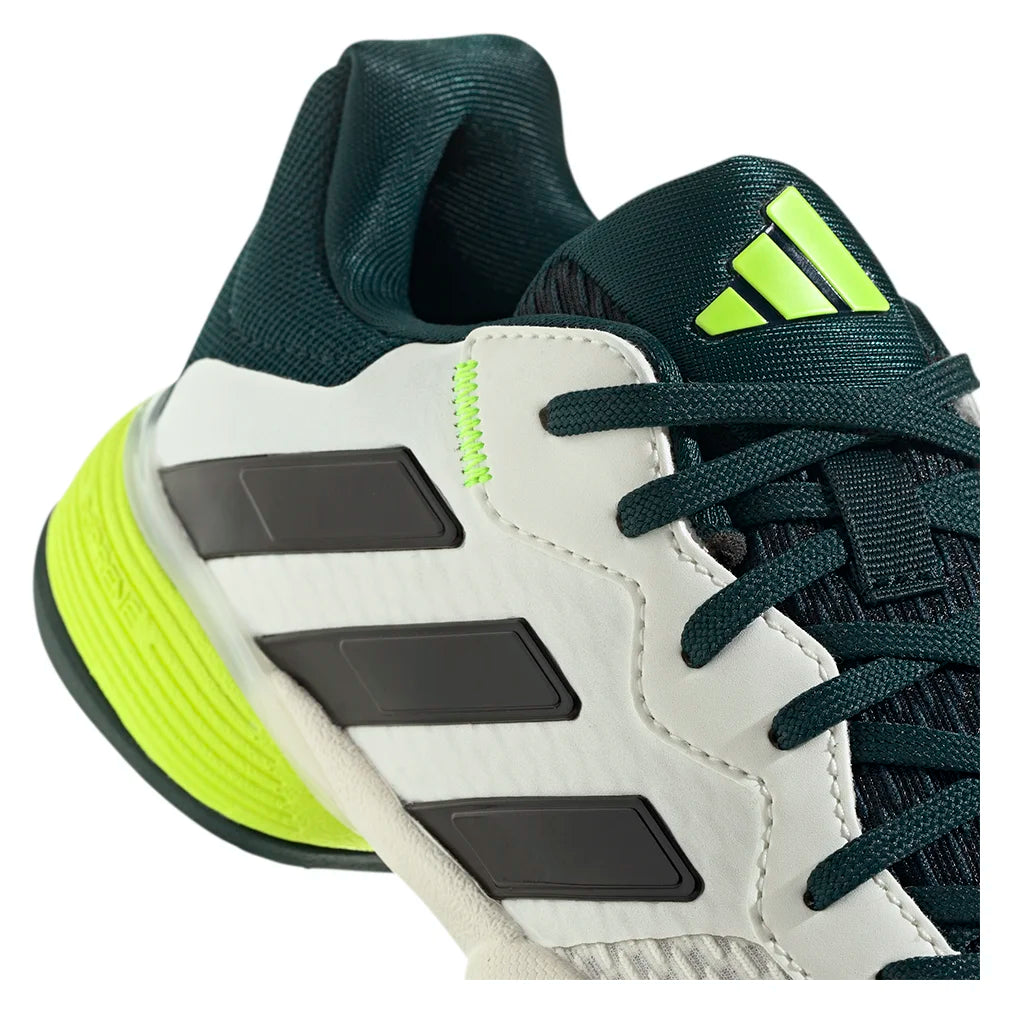 Juniors` Barricade Tennis Shoes Off White and Aurora Ivy Footwear Adidas
