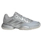 Juniors` Barricade Tennis Shoes Silver Metallic and Dash Grey Footwear Adidas