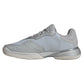 Juniors` Barricade Tennis Shoes Silver Metallic and Dash Grey Footwear Adidas