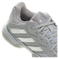 Juniors` Barricade Tennis Shoes Silver Metallic and Dash Grey Footwear Adidas