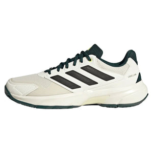 Men`s CourtJam Control 3 Tennis Shoes Off White and Aurora Ivy Footwear Adidas
