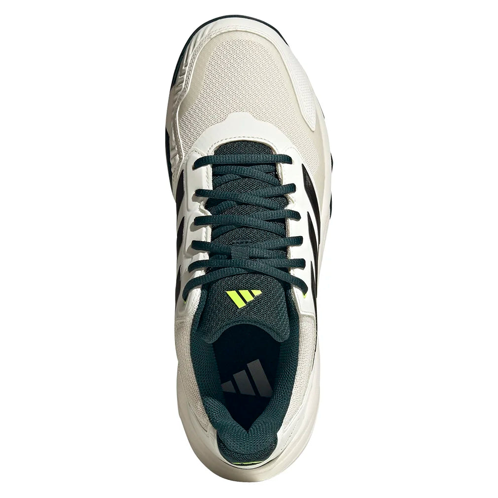 Men`s CourtJam Control 3 Tennis Shoes Off White and Aurora Ivy Footwear Adidas