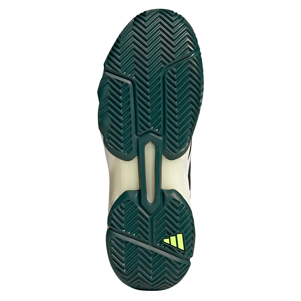 Men`s CourtJam Control 3 Tennis Shoes Off White and Aurora Ivy Footwear Adidas