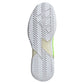 Men`s Defiant Speed 2 Tennis Shoes Lucid Lemon and Silver Metallic Footwear Adidas