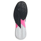 Men`s Defiant Speed 2 Tennis Shoes Core Black and Silver Metallic Footwear Adidas