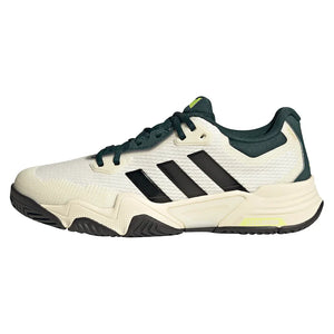 Men`s Solematch Control 2 Tennis Shoes Off White and Silver Metallic Footwear Adidas