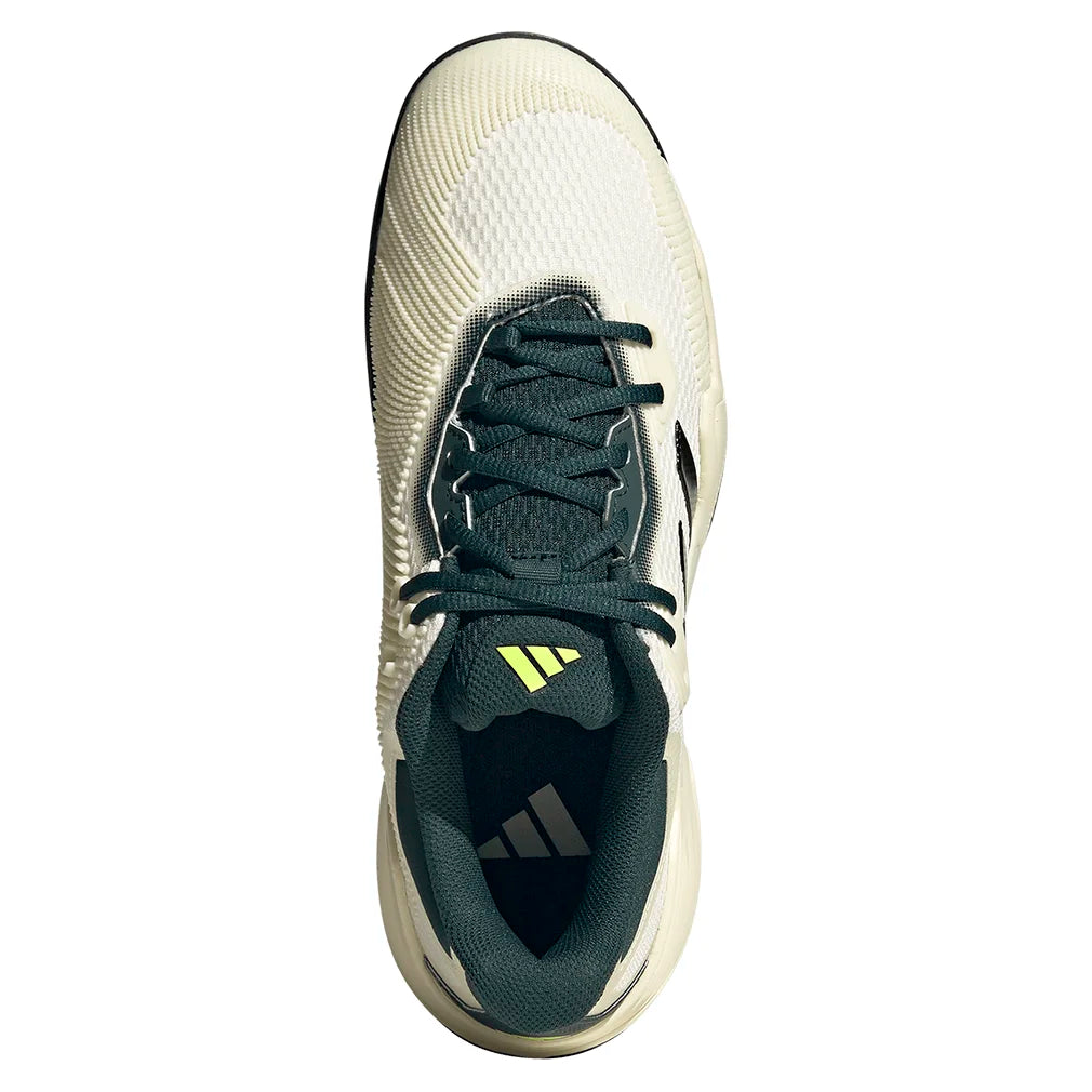 Men`s Solematch Control 2 Tennis Shoes Off White and Silver Metallic Footwear Adidas