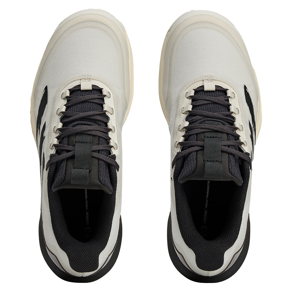 Women`s Y-3 Avacourt 2 Tennis Shoes Orbit Grey and Black Footwear Adidas