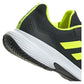 Men`s GameCourt 2 Tennis Shoes Carbon and Lucid Lemon Footwear Adidas