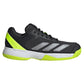 Junior`s Courtflash Tennis Shoes Carbon and Lucid Lemon Footwear Adidas