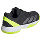 Junior`s Courtflash Tennis Shoes Carbon and Lucid Lemon Footwear Adidas