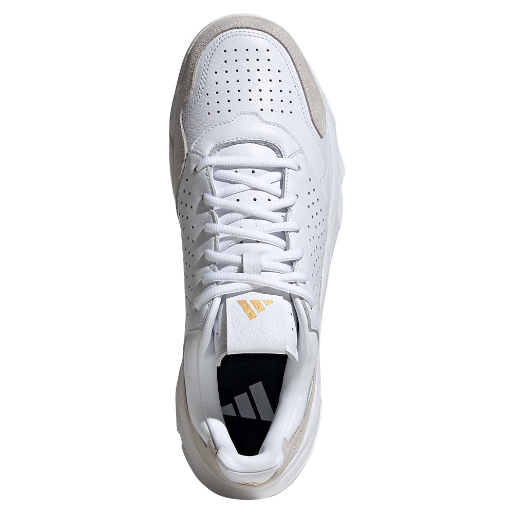 Men`s CourtJam Control 3 Premium Tennis Shoes White Footwear Adidas