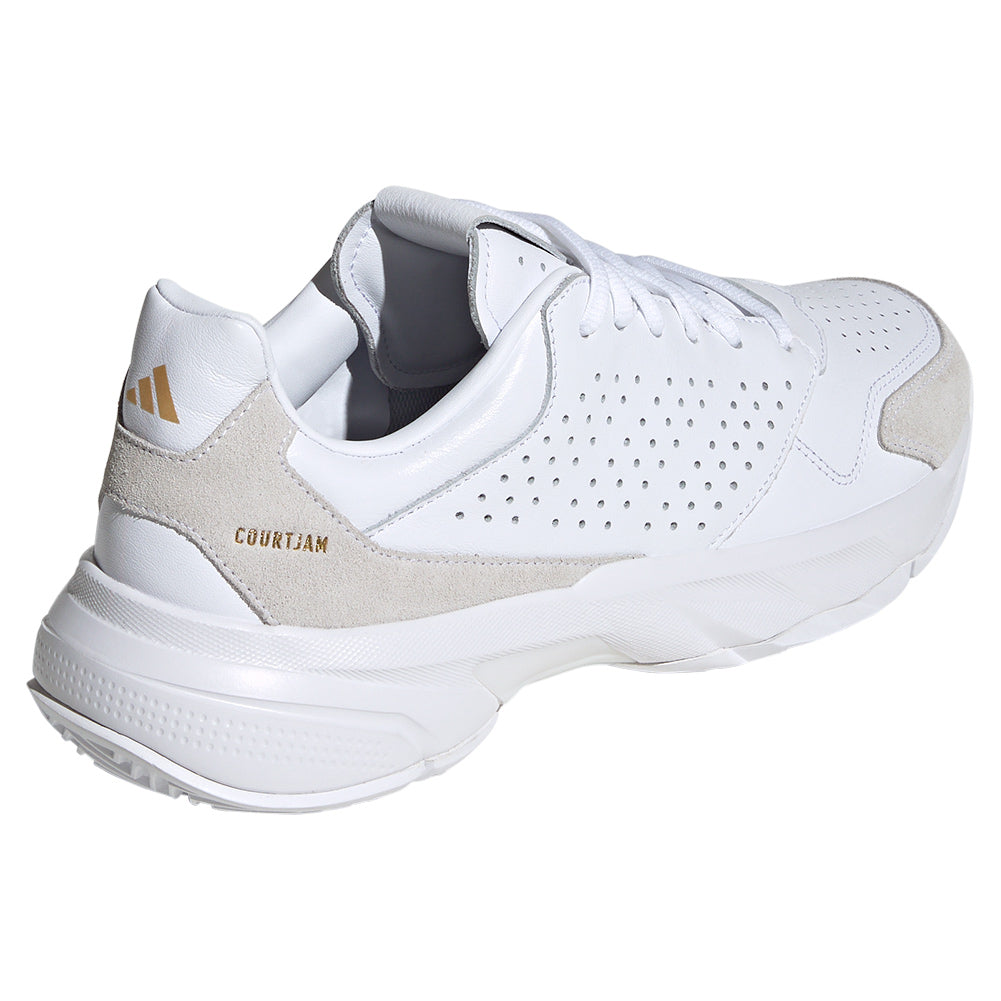 Men`s CourtJam Control 3 Premium Tennis Shoes White Footwear Adidas
