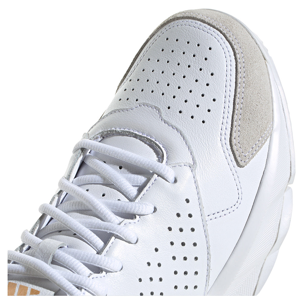 Men`s CourtJam Control 3 Premium Tennis Shoes White Footwear Adidas