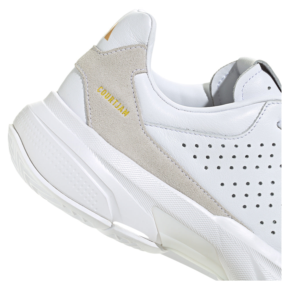 Men`s CourtJam Control 3 Premium Tennis Shoes White Footwear Adidas