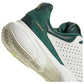 Men`s CourtJam Control 3 Premium Tennis Shoes White and Collegiate Green Footwear Adidas