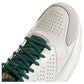 Men`s CourtJam Control 3 Premium Tennis Shoes White and Collegiate Green Footwear Adidas