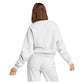 Women`s Small Logo Feel Cozy Training Sweatshirt Grey Heather Apparel Adidas
