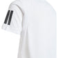 Boys' Club 3 Stripe Tennis Tee White Apparel Adidas
