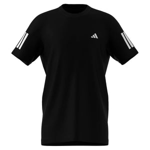 Boys' Club 3 Stripe Tennis Top Black Apparel Adidas