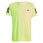 Boys' Club 3 Stripe Tennis Tee Lucid Lemon Apparel Adidas