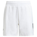 Boys' Club 3 Stripe Tennis Short White Apparel Adidas