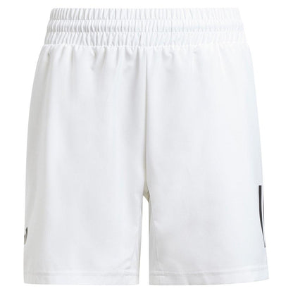 Boys' Club 3 Stripe Tennis Short White Apparel Adidas