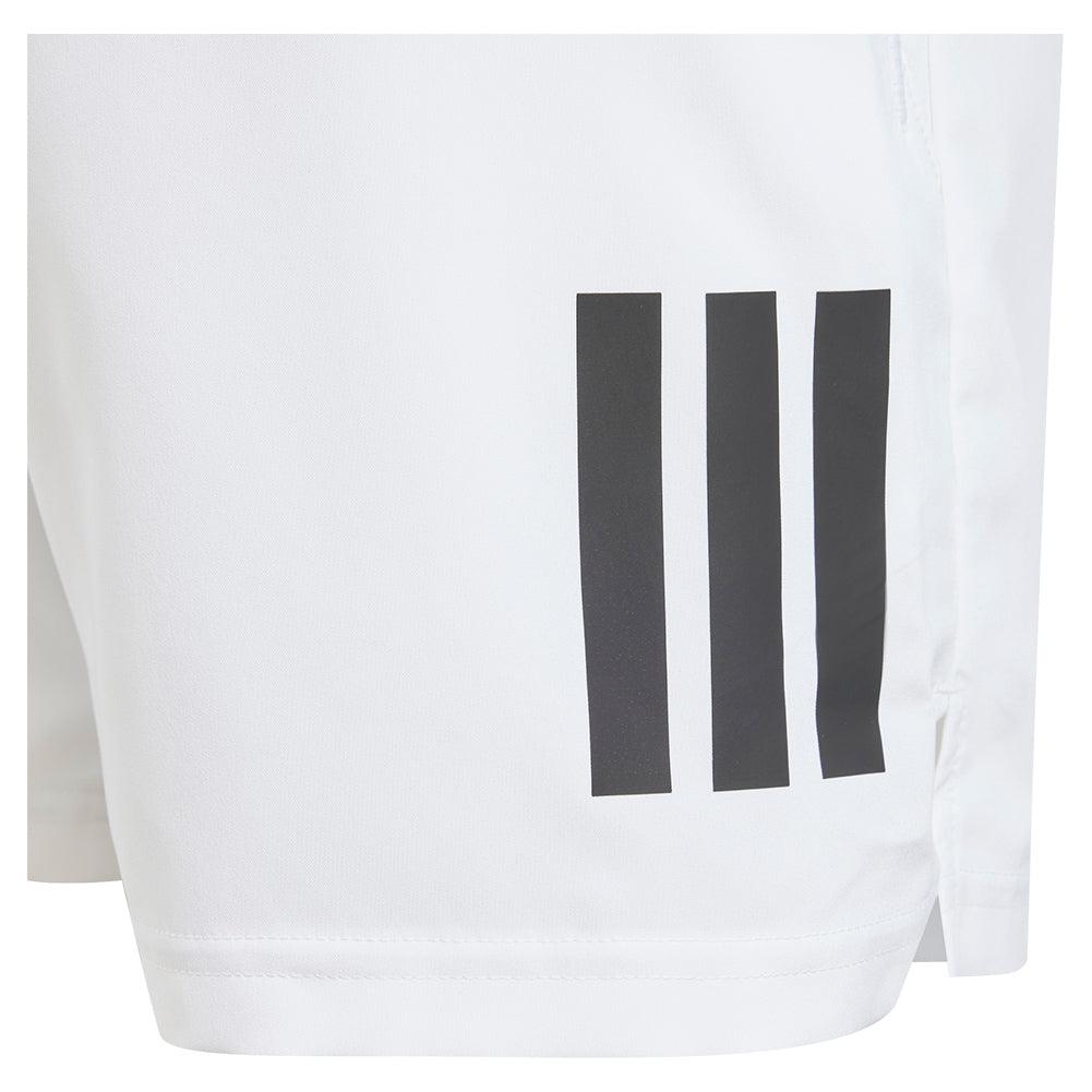 Boys' Club 3 Stripe Tennis Short White Apparel Adidas