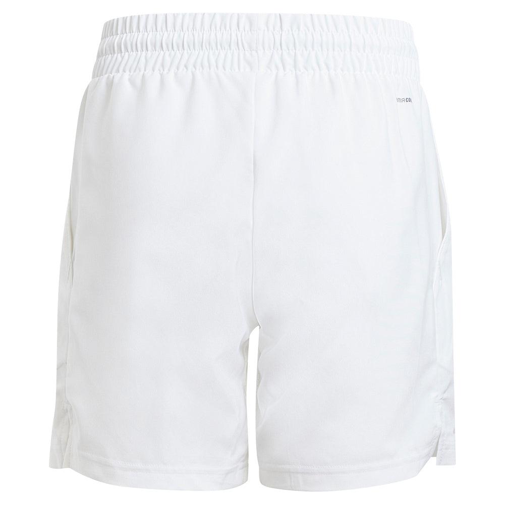 Boys' Club 3 Stripe Tennis Short White Apparel Adidas