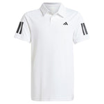 Boys' Club 3 Stripe Tennis Polo White Apparel Adidas