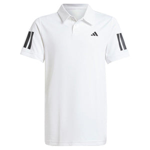Boys' Club 3 Stripe Tennis Polo White Apparel Adidas