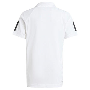 Boys' Club 3 Stripe Tennis Polo White Apparel Adidas
