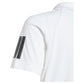 Boys' Club 3 Stripe Tennis Polo White Apparel Adidas