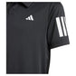 Boys' Club 3 Stripe Tennis Polo Black Apparel Adidas