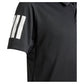 Boys' Club 3 Stripe Tennis Polo Black Apparel Adidas
