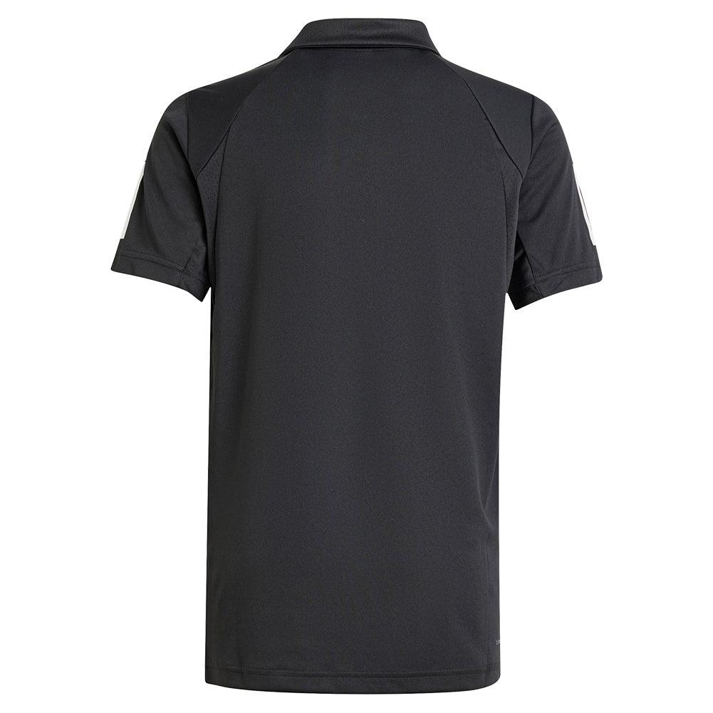Boys' Club 3 Stripe Tennis Polo Black Apparel Adidas