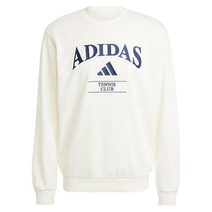 Men`s Long Sleeve Heritage Graphic Tennis Top Chalk White Apparel Adidas