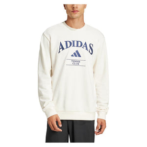 Men`s Long Sleeve Heritage Graphic Tennis Top Chalk White Apparel Adidas