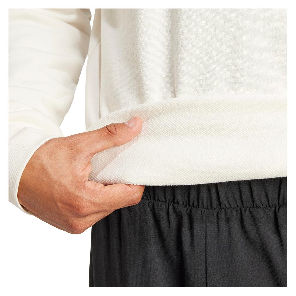 Men`s Long Sleeve Heritage Graphic Tennis Top Chalk White Apparel Adidas