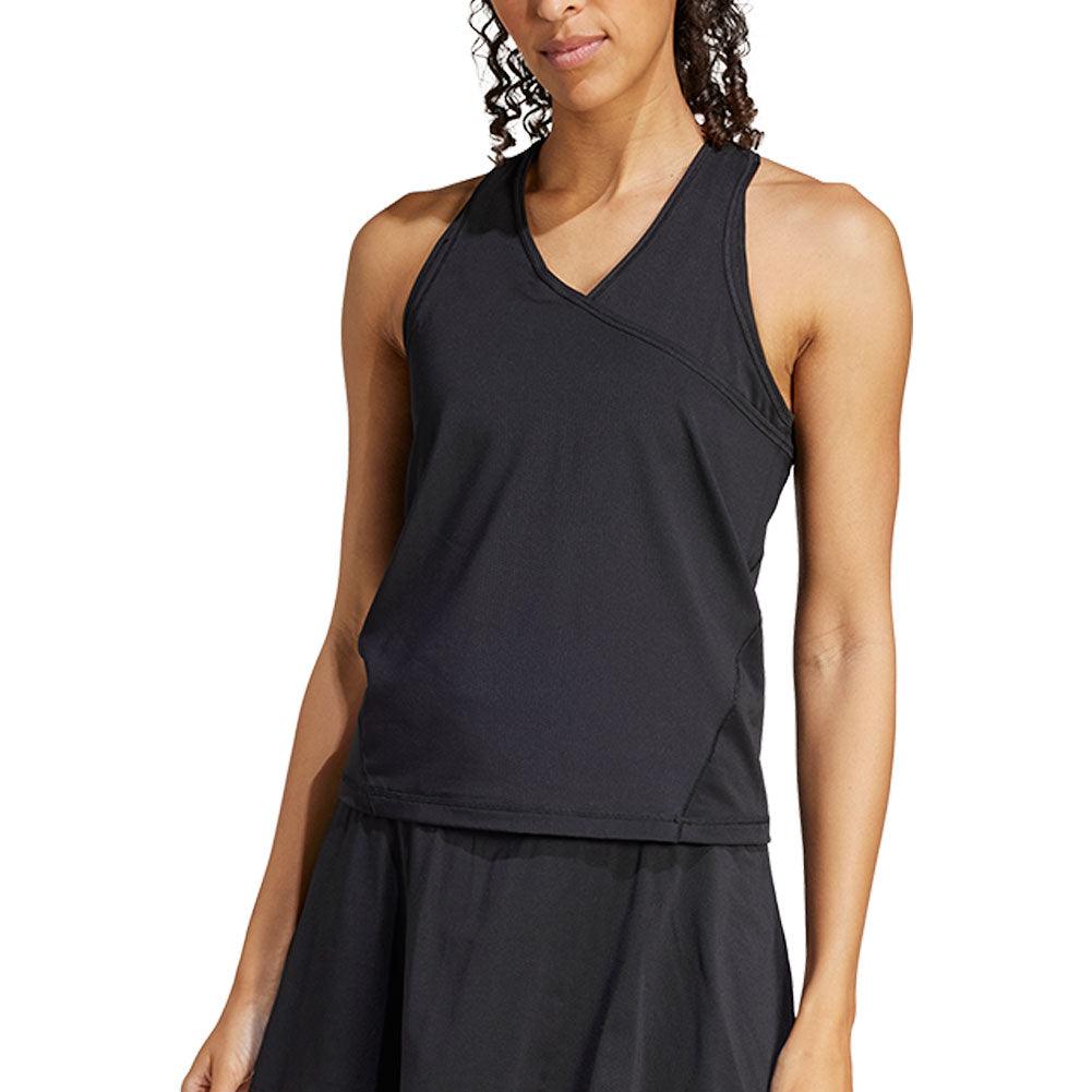 Women`s Club V-Neck Tennis Tank Black Apparel Adidas